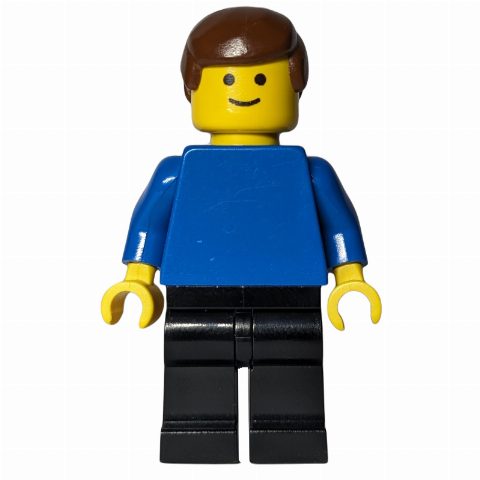 Minifigurka Man - Blue Torso, Black Legs