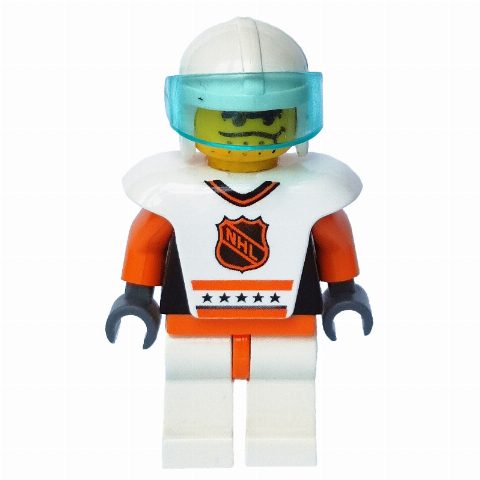 Minifigurka Hockey Player White Vest #8