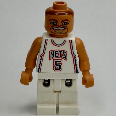 Minifigurka Jason Kidd, New Jersey Nets #5, White