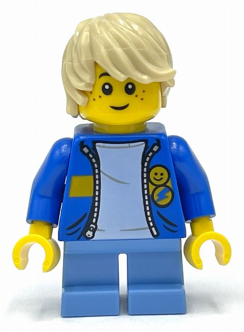 Minifigurka Kid - Blue Torso, Medium Blue Legs, Tan Hair