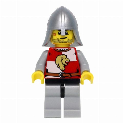 Minifigurka Lion Knight, Helmet, Stubble and Scar