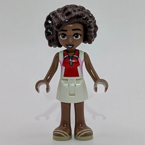 Minifigurka Aliya, Red Top, With Skirt