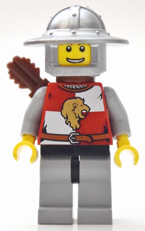 Minifigurka Lion Knight, Archer, Wide Brim Helmet, Quiver