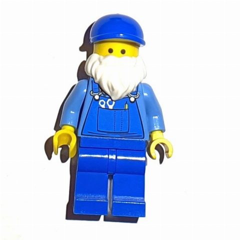 Minifigurka Medium Blue Torso, Blue Legs, Blue Cap, White Beard