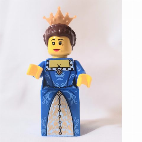 Minifigurka Queen, Blue Dress, Crown