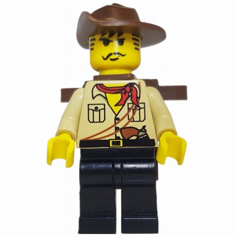 Minifigurka Johnny Thunder with Backpack (Desert)