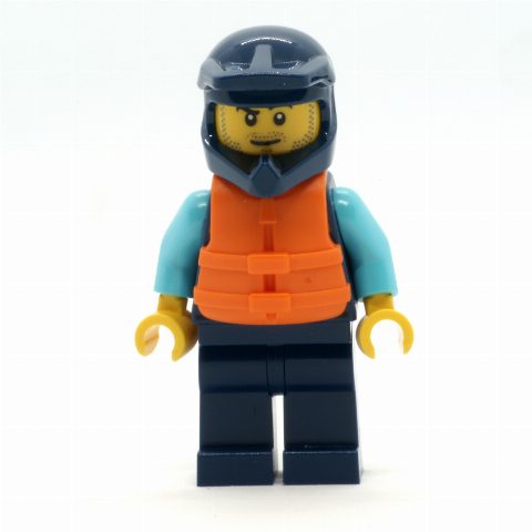 Minifigurka Ocean Explorer, Man, Dark Blue Wetsuit and Helmet, Live Jacket
