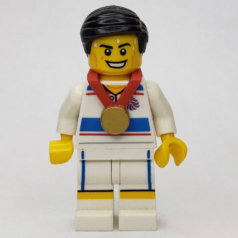 Minifigurka Tactical Tennis Player, Team GB (CMF)