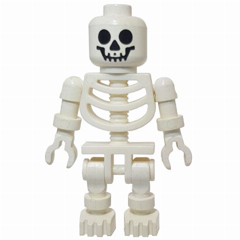 Minifigurka Skeleton, Standard Face, Ball Joint Arms (3626b Head)