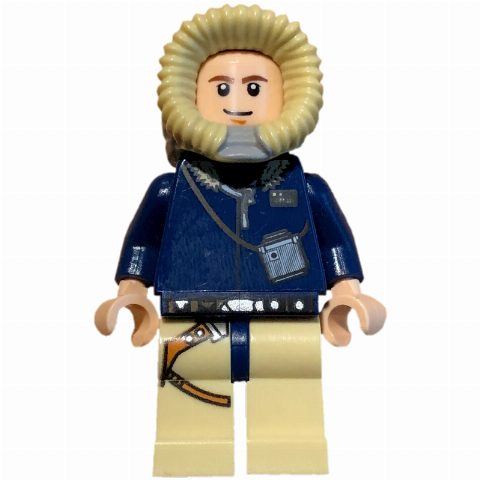Minifigurka Han Solo, Hoth Outfit, Dark Blue Hood, White Pupils