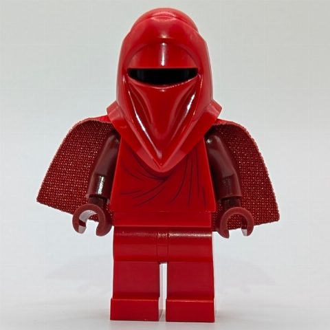 Minifigurka Royal Guard, Dark Red Hands, Short Cape