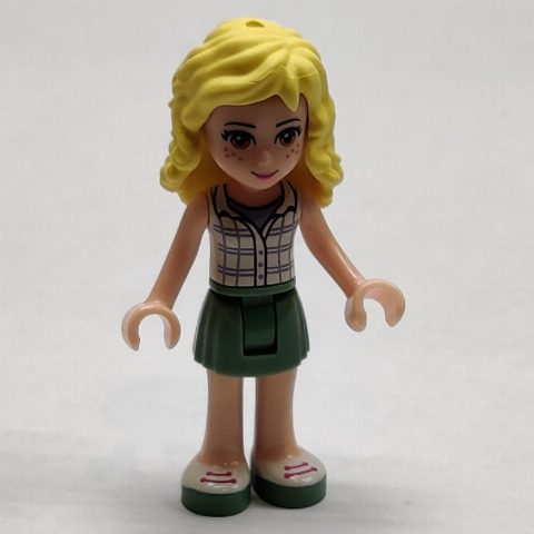 Minifigurka Naya - White Plaid Top, Sand Green Skirt