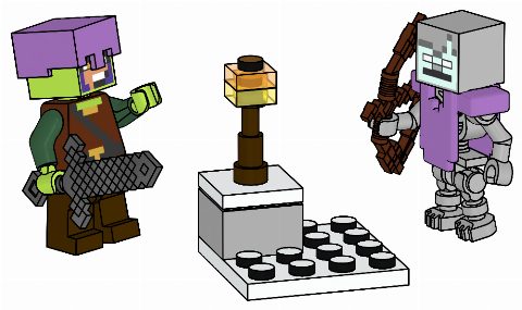 Zestaw LEGO Jungle Ranger and Stray (Minecraft)