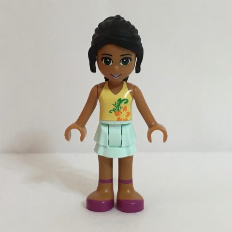 Minifigurka Nicole - Bright Light Yellow Top, Bright Pink Skirt
