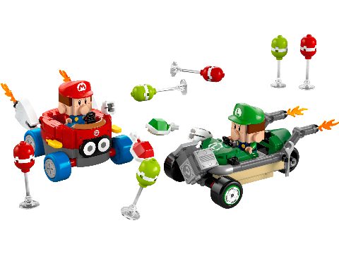 Zestaw LEGO Mario Kart – Baby Mario vs. Baby Luigi (Super Mario)