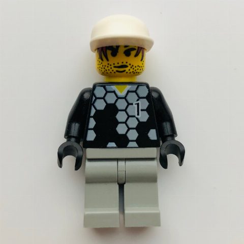 Minifigurka Soccer Player Goalie Black/White #1