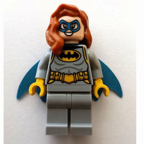 Minifigurka Batgirl, Light Bluish Gray Suit, Blue Eyemask