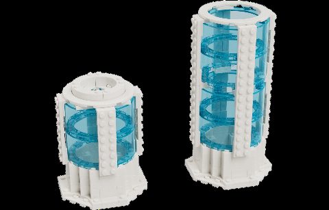 Zestaw LEGO 1 x Customisable Flower Vase (Build Short OR Tall) (Other)