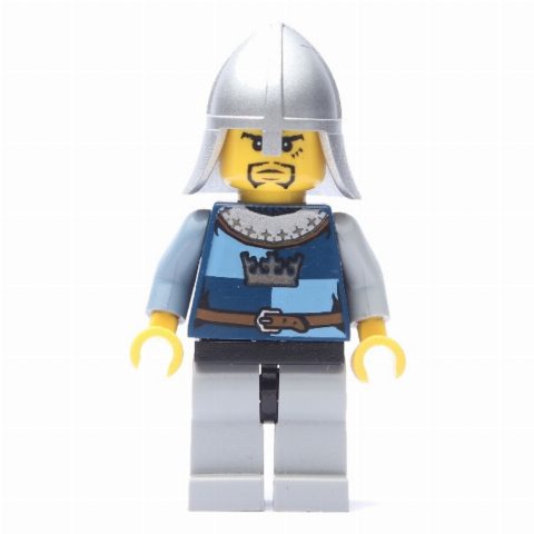 Minifigurka Knight, Dark Blue, Helmet, Goatee Beard