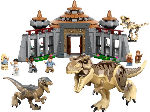 Zestaw LEGO Visitor Center: T. rex & Raptor Attack (Jurassic World)