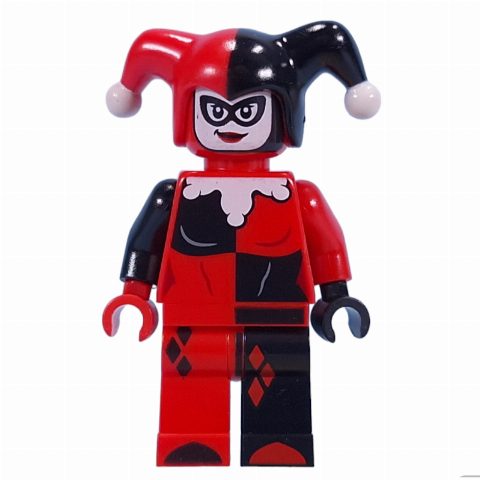 Minifigurka Harley Quinn in Jester Outfit, Red Head