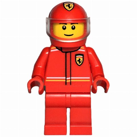 Minifigurka F1 Driver, Ferrari, Red Suit