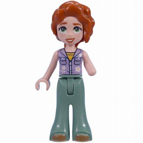 Minifigurka Autumn - Lavender Top, Sand Green Pants, Flower