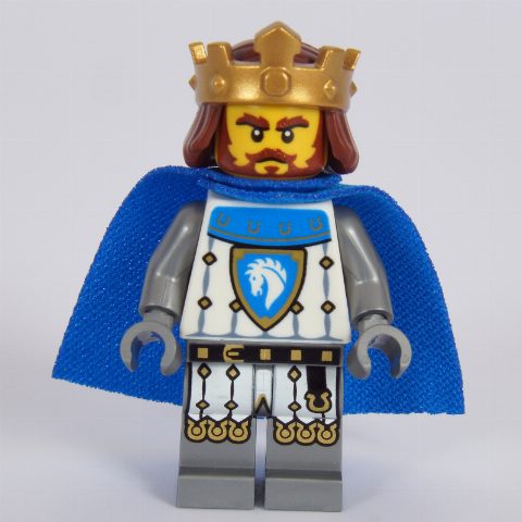Minifigurka King, Armor with White Tunic, Crown