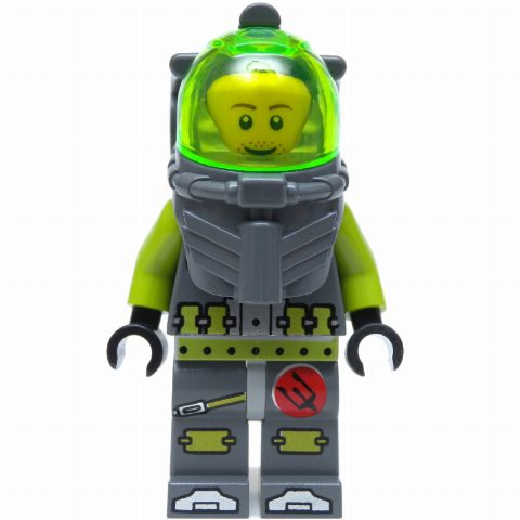 Minifigurka Lance Spears, Trans-Bright Green Visor