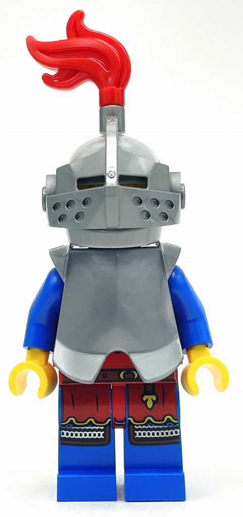 Minifigurka Knight, Woman, Chestplate, Helmet with Grille and Red Plume