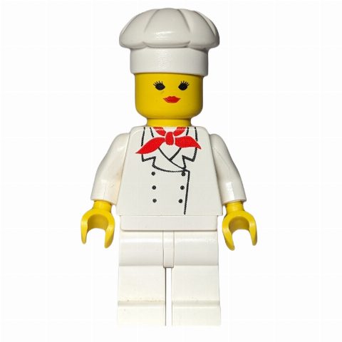 Minifigurka Chef - White Torso, White Legs, Female