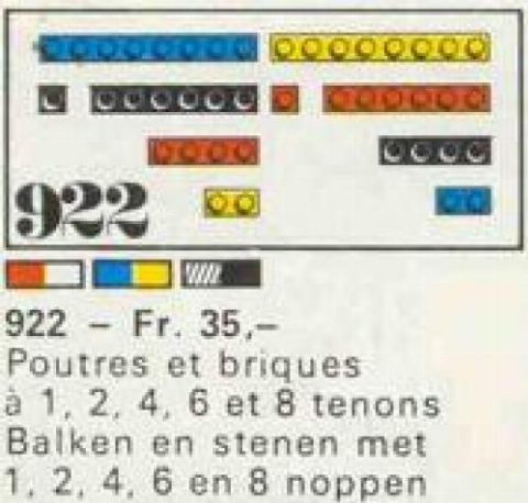 Zestaw LEGO 28 Bricks with 1, 2, 4, 6 and 8 Studs [Red/White] (System)
