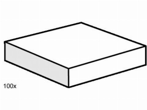 Zestaw LEGO® 2 x 2 White Smooth Tiles (Bulk Bricks)