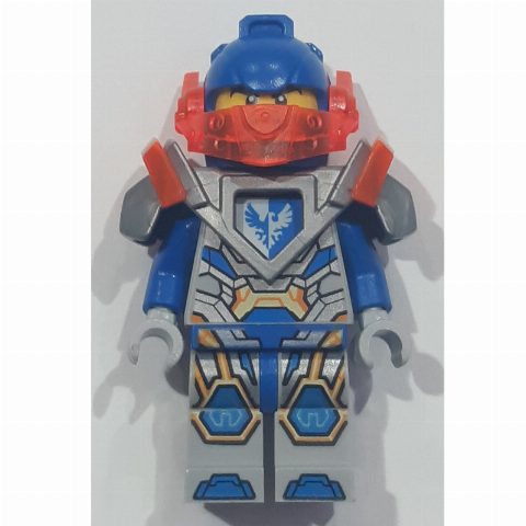 Minifigurka Clay Moorington with Trans-Orange Visor and Silver Armor