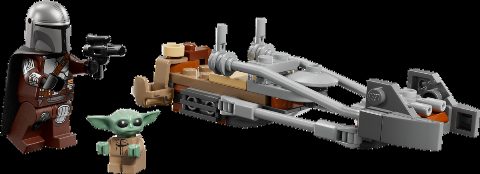 Zestaw LEGO The Mandalorian & Grogu's Speeder Bike (Star Wars)