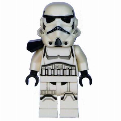 Minifigurka Imperial Remnant Stormtrooper, Medium Nougat Head, Pauldron