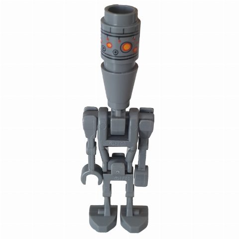 Minifigurka IG-88, Printed Head, Tile with Clip and 1x1 Round Plate on Back