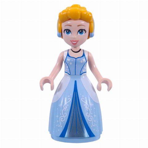 Minifigurka Cinderella, Bright Light Orange Hair, Full Skirt