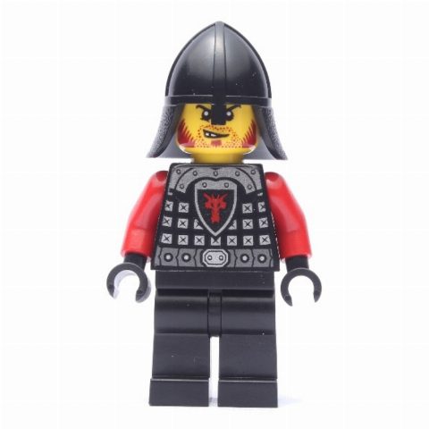 Minifigurka Dragon Knight, Red, Helmet, Red Beard