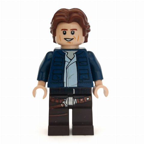 Minifigurka Han Solo, Dark Blue Jacket, Dark Brown Legs