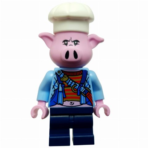 Minifigurka Pigsy, Bright Light Blue Jacket