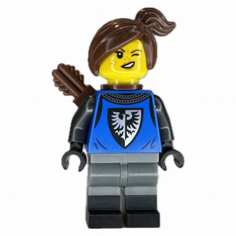 Minifigurka Mountain Fortress Black Falcon Archer - Female