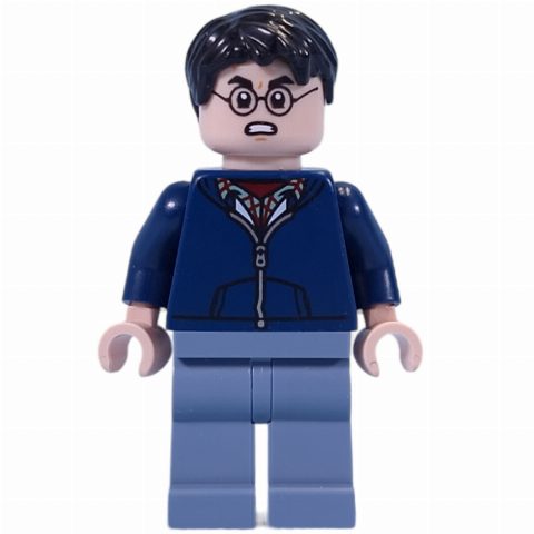 Minifigurka Harry Potter, Dark Blue Jacket, Sand Blue Legs