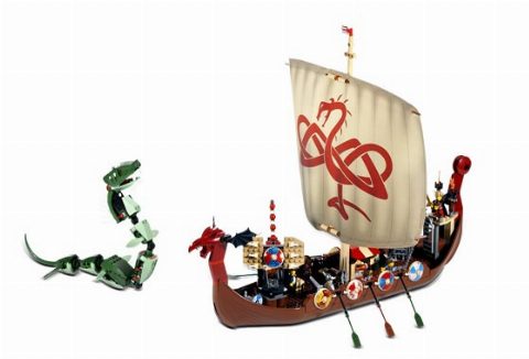 Zestaw LEGO Viking Ship challenges the Midgard Serpent (Vikings)