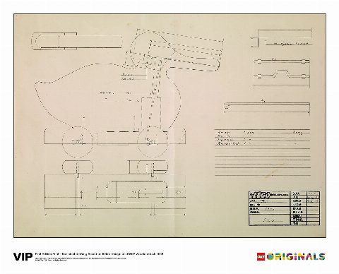 Zestaw LEGO® 1st Edition of Wooden Duck Print, 1958 (LEGO Originals)
