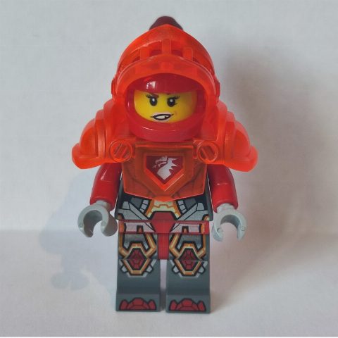 Minifigurka Macy Halbert with Trans-Neon Orange Armor