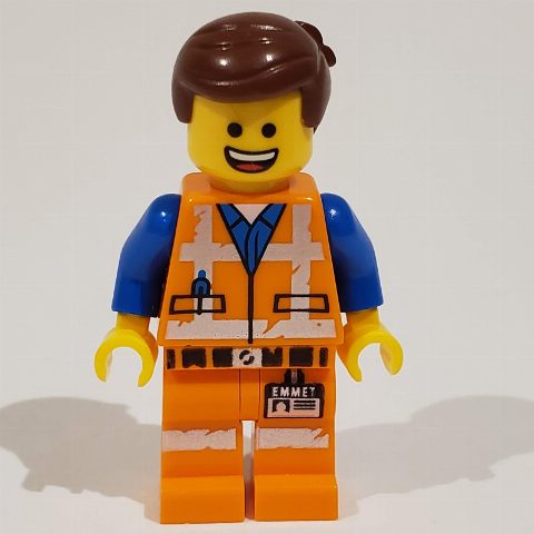Minifigurka Emmet, Worn Outfit, Happy / Screaming