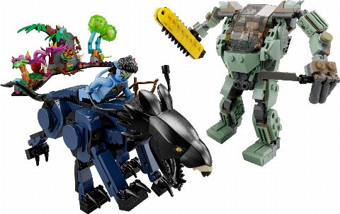 Zestaw LEGO Neytiri & Thanator vs. AMP Suit Quaritch (Avatar)