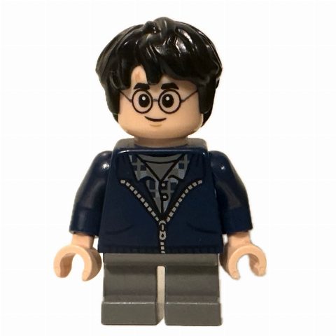 Minifigurka Harry Potter, Dark Blue Jacket with Zipper, Short Legs
