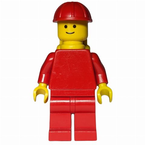 Minifigurka Red Torso, Red Legs, Red Helmet, Yellow Air Tanks